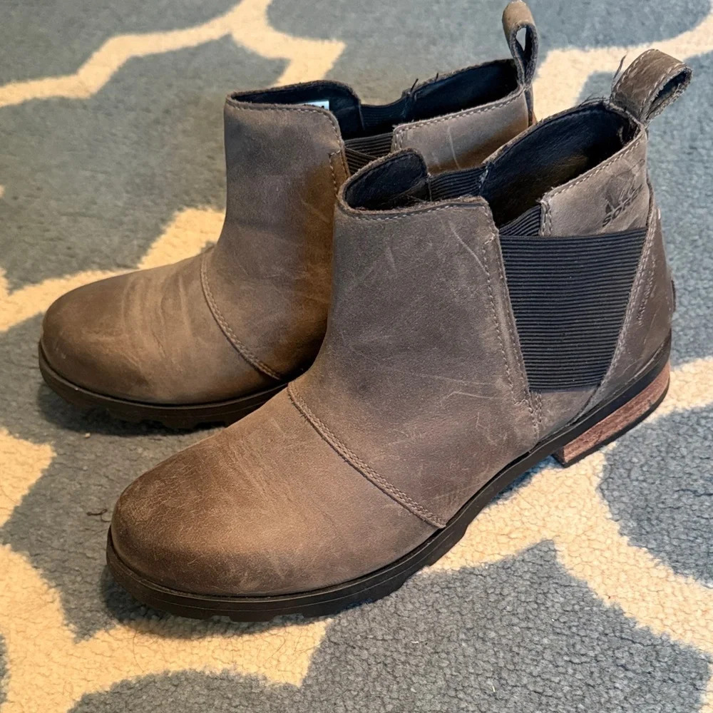 Sorel Gray Ankle Boots - Picture 1 of 5